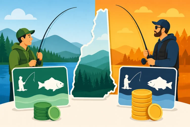 Resident vs Nonresident Fishing License Costs in New Hampshire