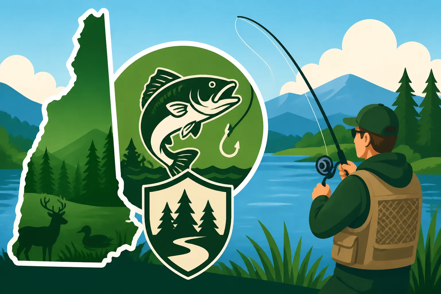New Hampshire fishing license for wildlife management areas