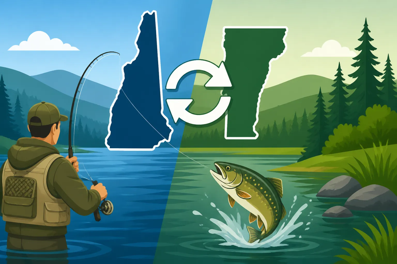 New Hampshire fishing license reciprocity on Vermont boundary waters