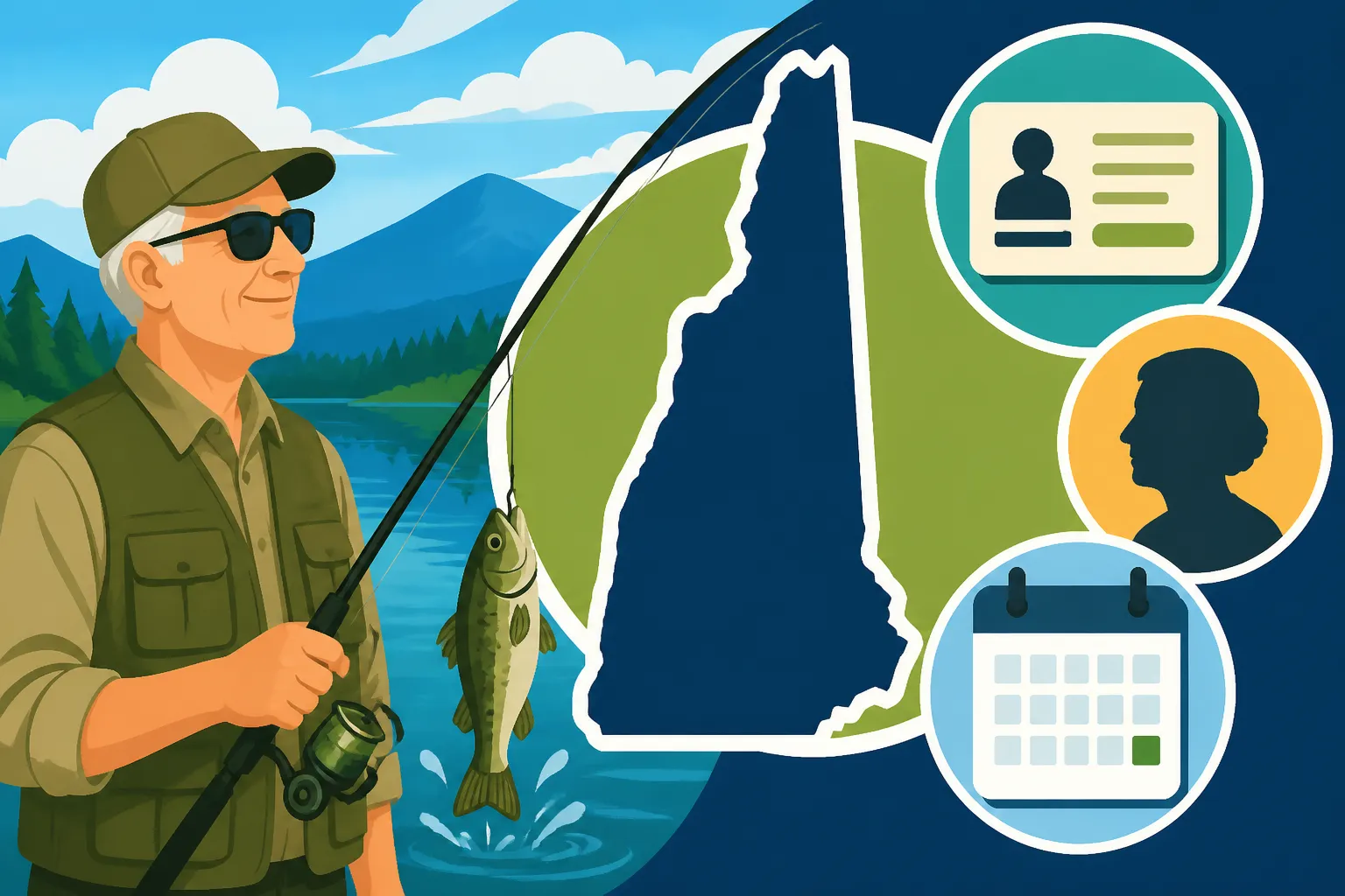 New Hampshire Senior Fishing License Rules by Birth Year