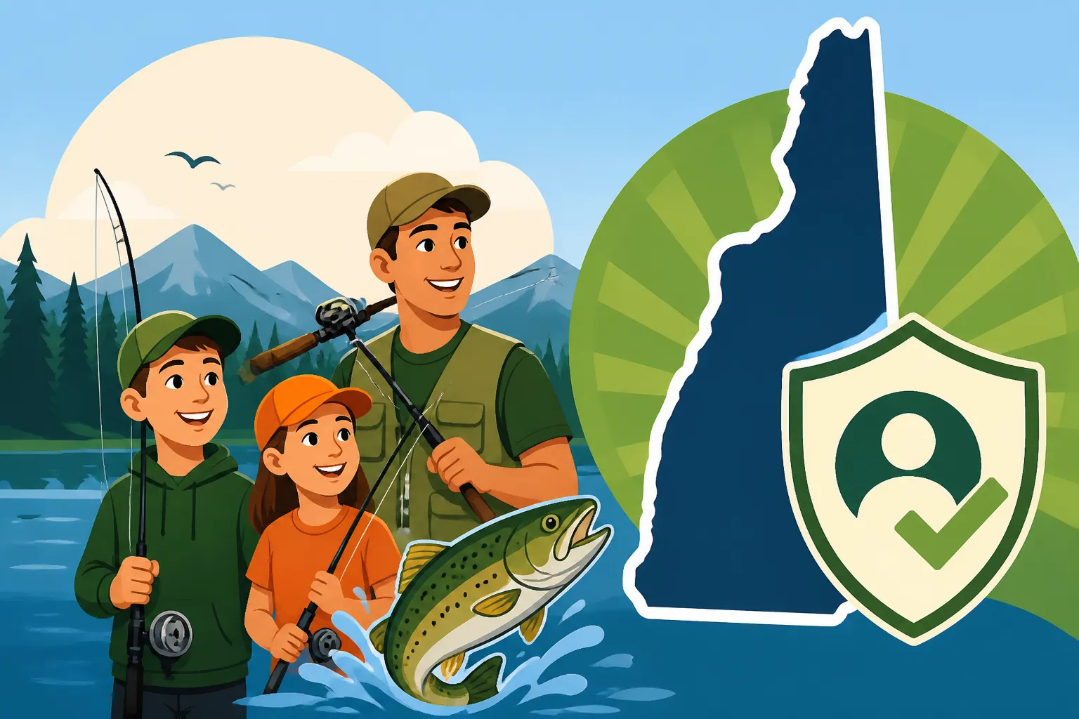 New Hampshire fishing license age exemptions summary