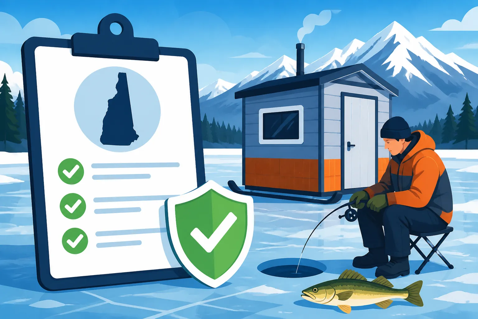 New Hampshire ice shanty registration rules