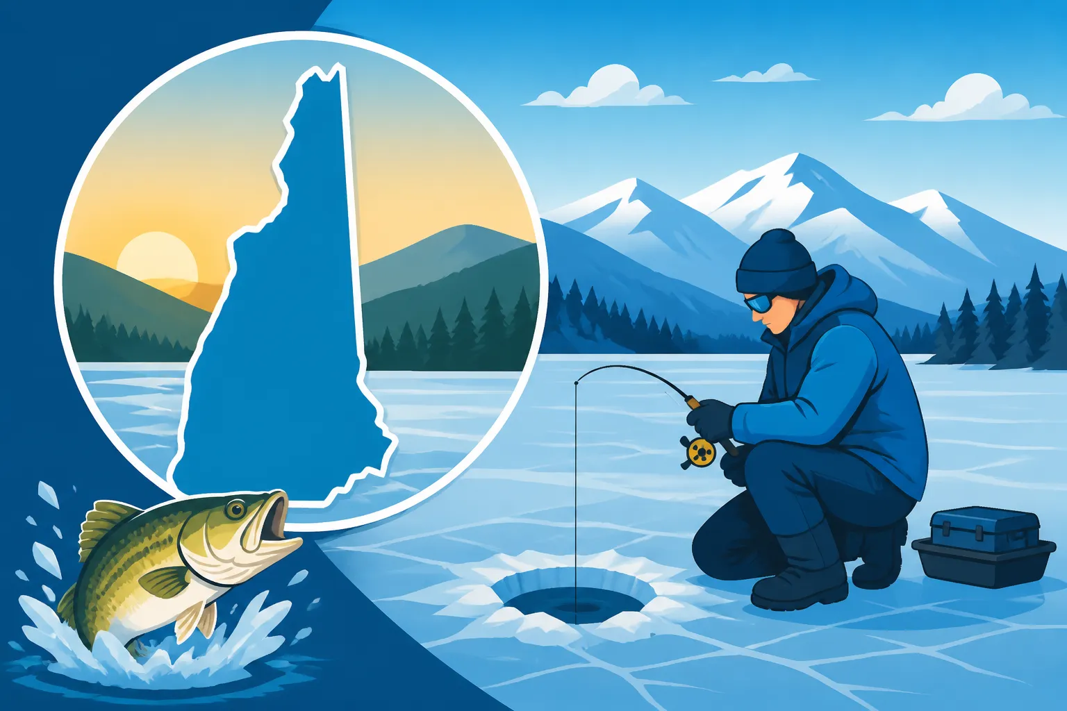 Best Ice Fishing Lakes in New Hampshire