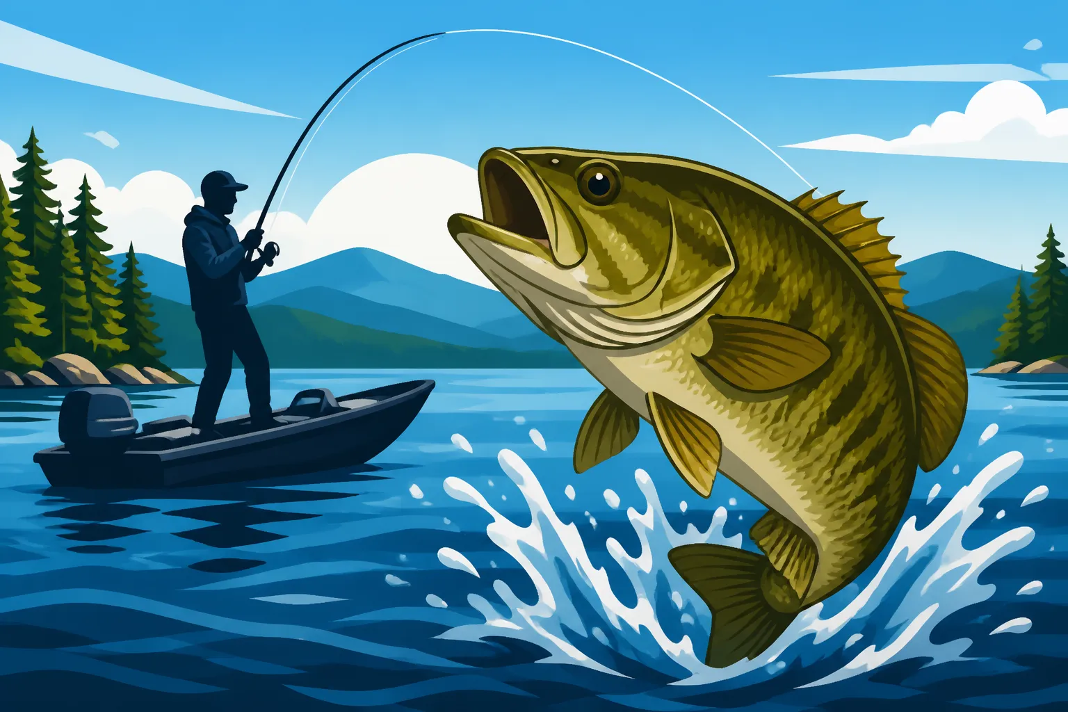 Lake Winnipesaukee Smallmouth Bass Fishing