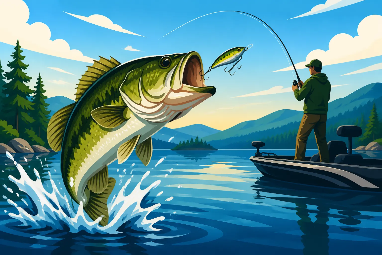Squam Lake Largemouth Bass Fishing