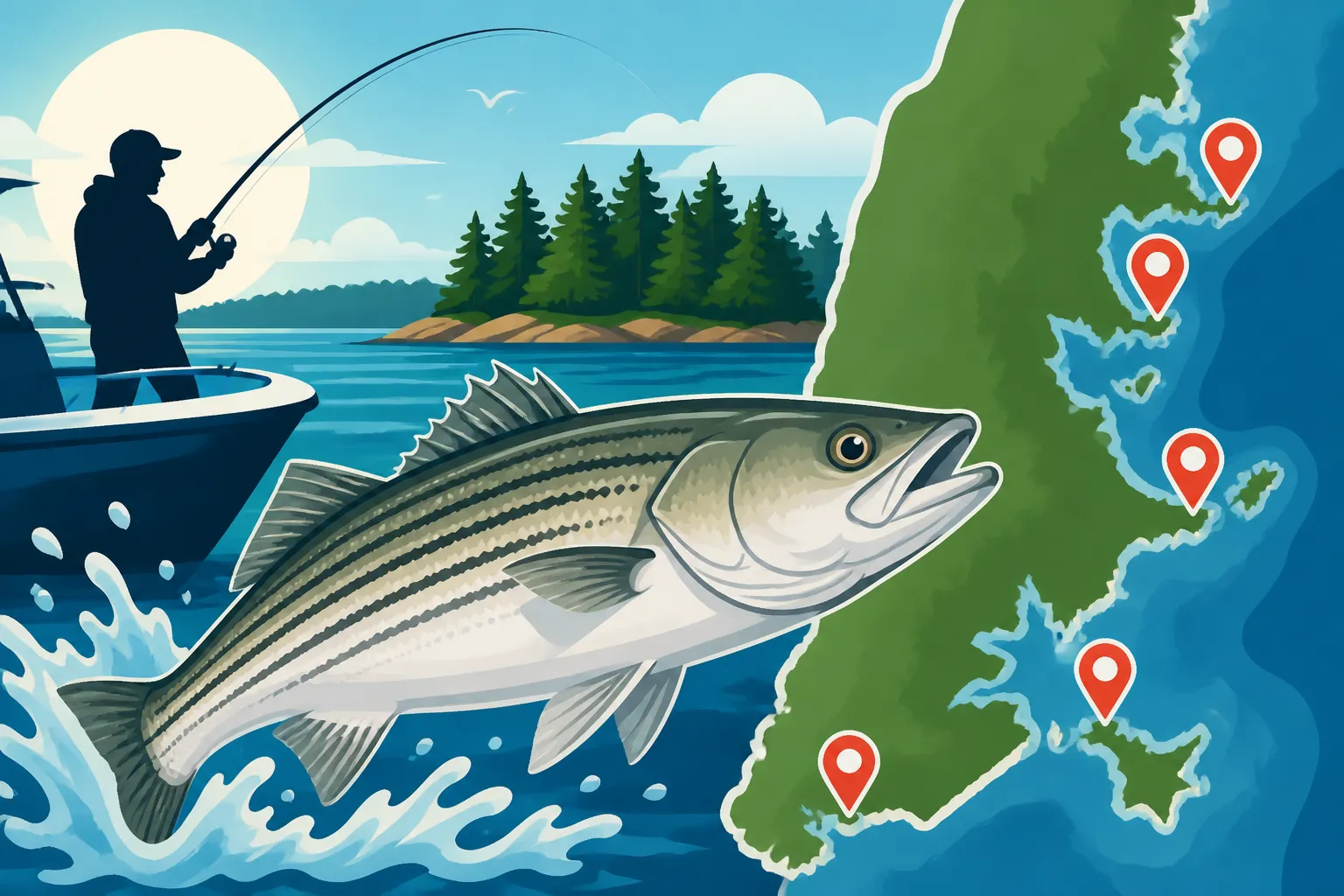 Great Bay Striped Bass Spots