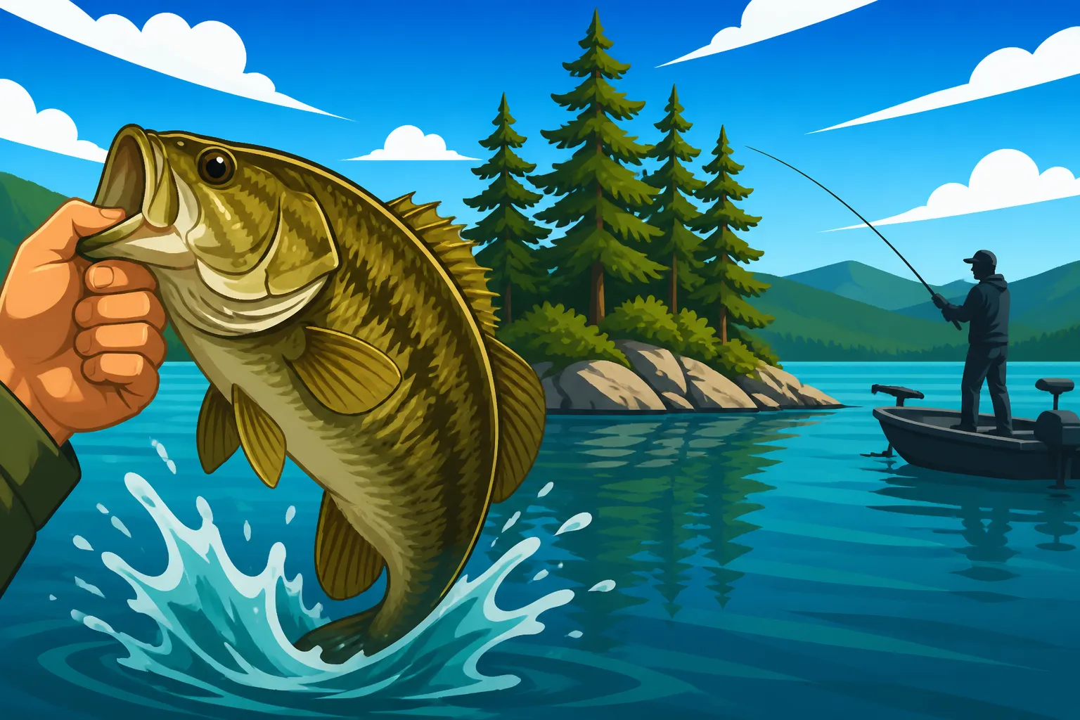 Little Bear Island smallmouth bass fishing
