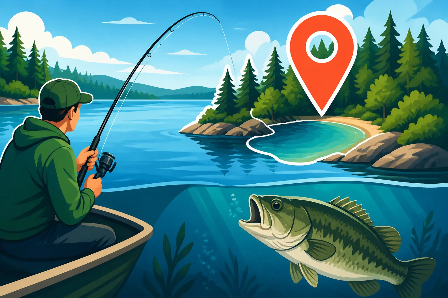 Ossipee Lake best fishing coves