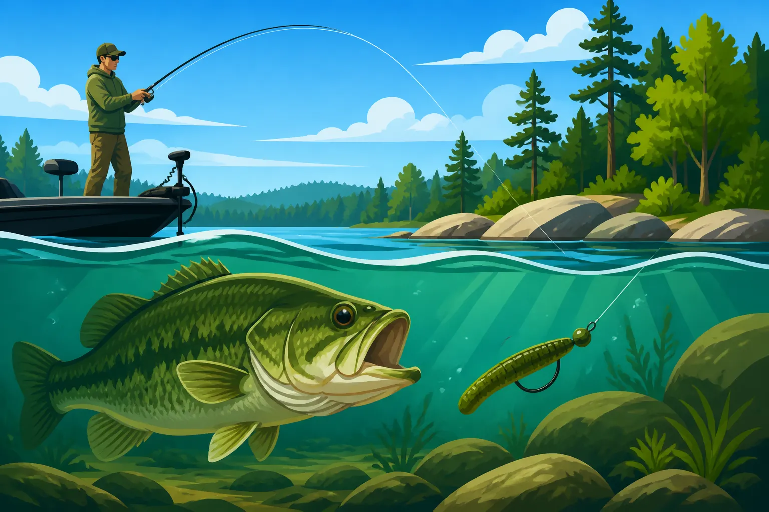 Pawtuckaway Lake bass fishing spots