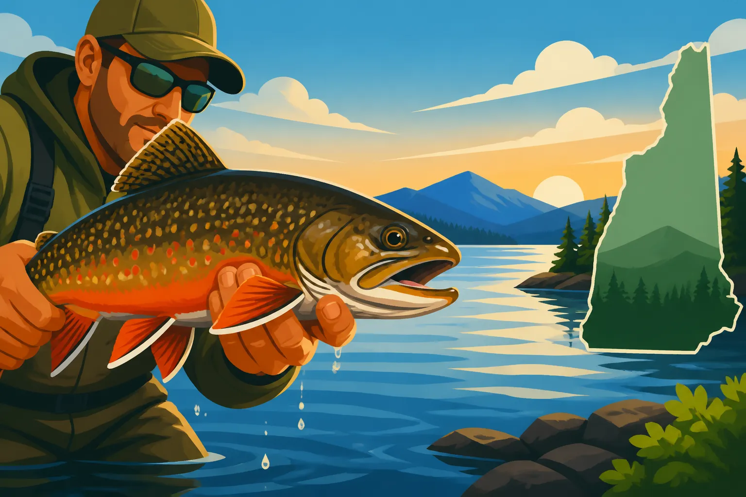 Umbagog Lake trophy brook trout fishing