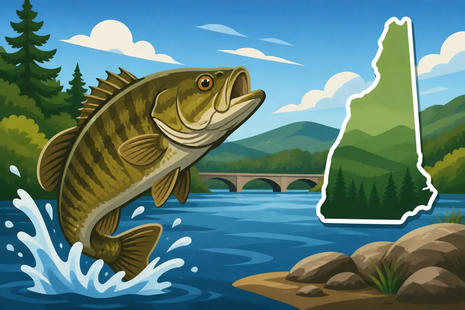 Connecticut River smallmouth bass access near Hanover