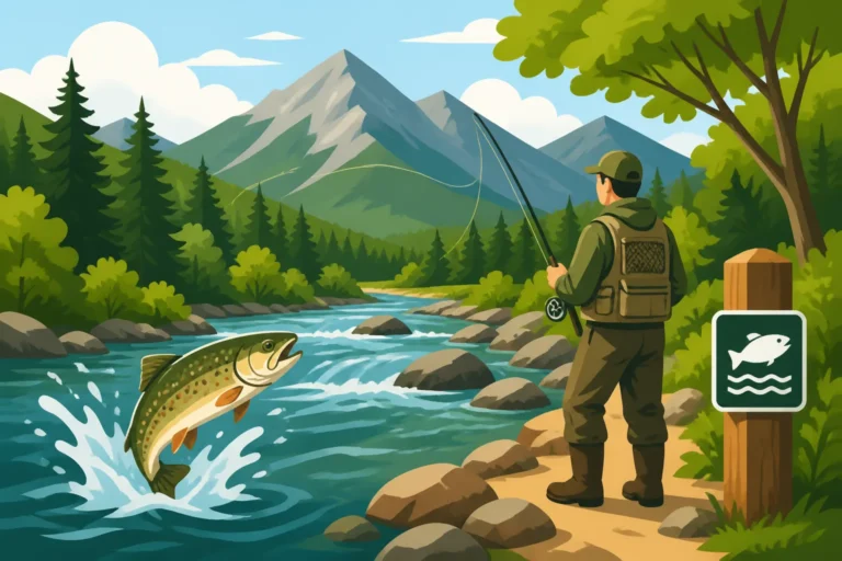 Swift River fishing access in the White Mountains