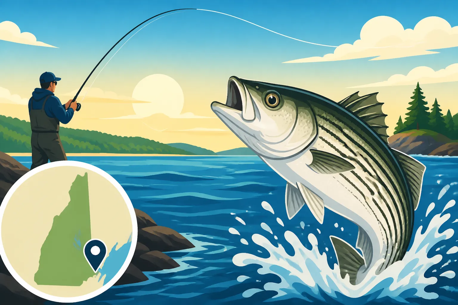 Great Bay best striper fishing spots