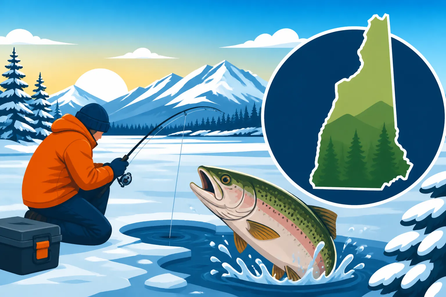 Best winter fishing spots in New Hampshire