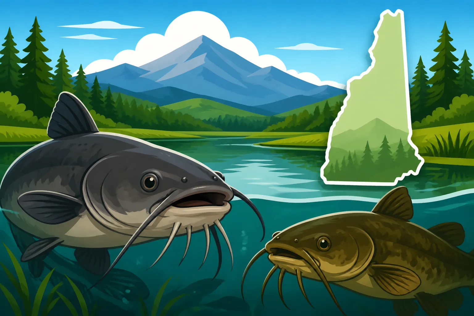 Best catfish and bullhead ponds in New Hampshire
