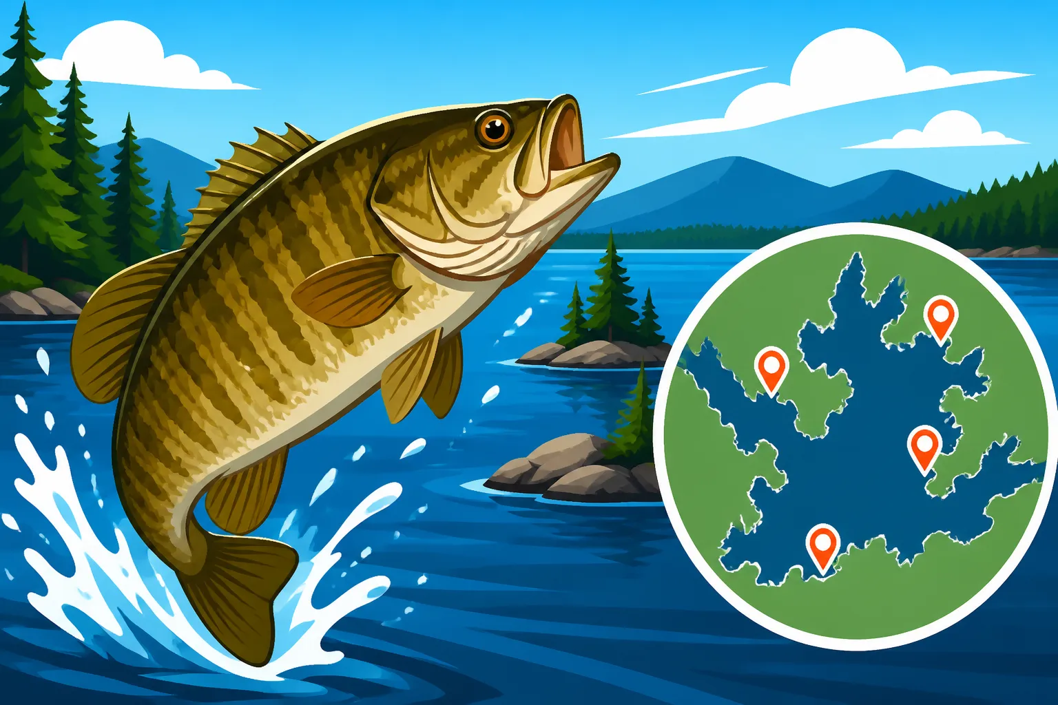 Best summer smallmouth spots on Winnipesaukee