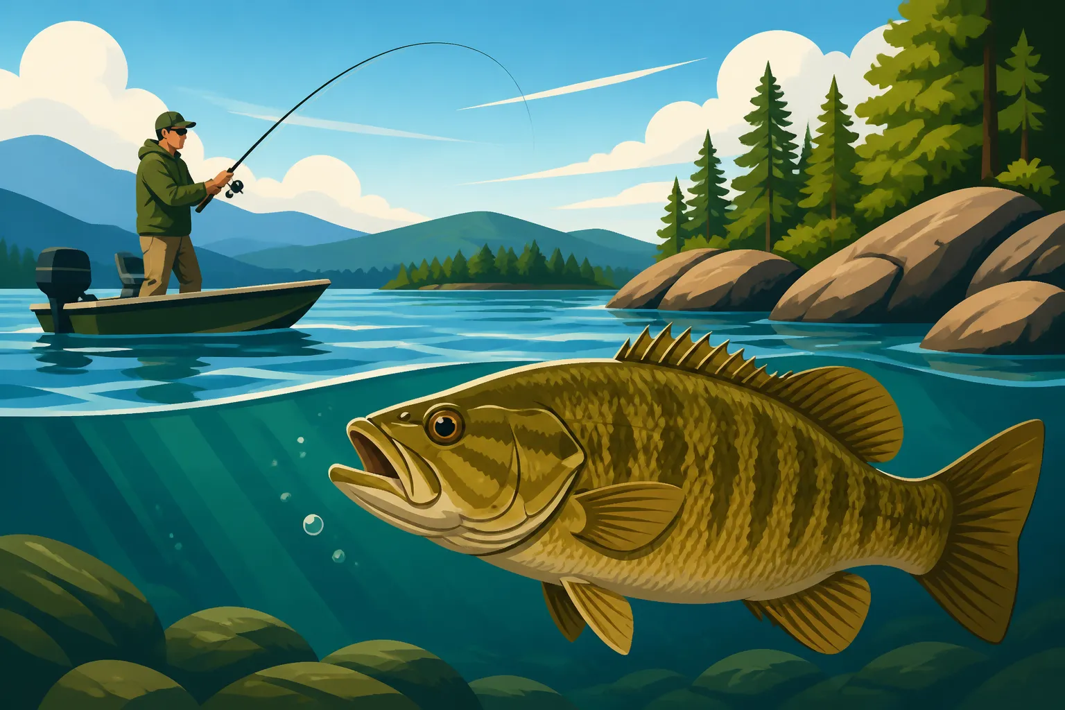 Where locals fish for smallmouth on Winnipesaukee