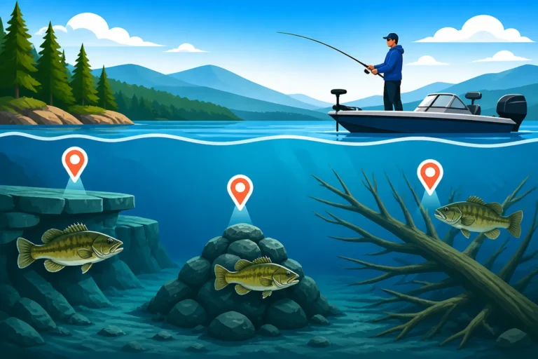 Best deep water structure spots on Winnipesaukee