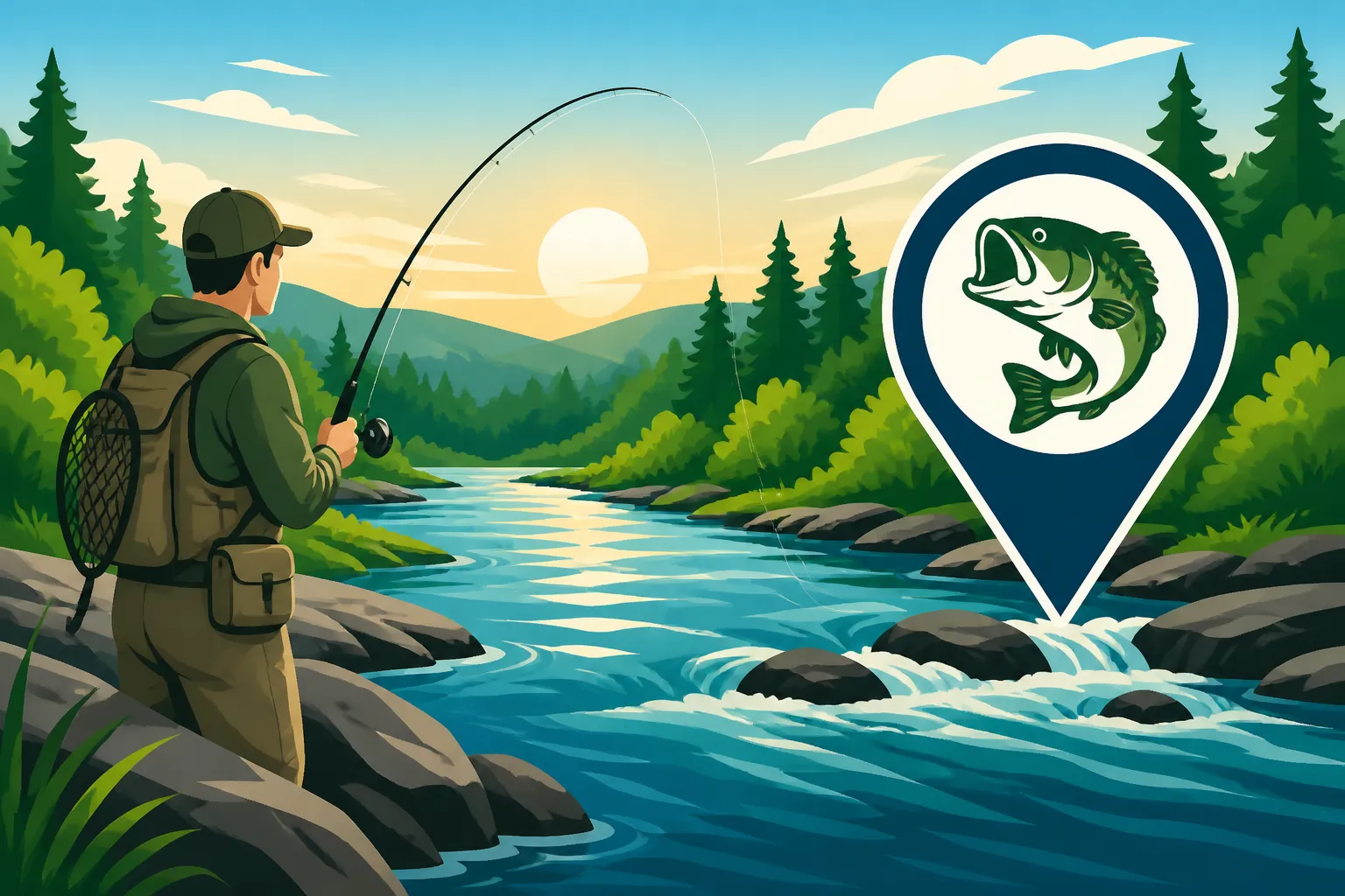 Best fishing spots on the Cocheco River