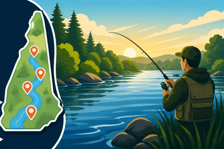Best fishing spots on the Exeter River