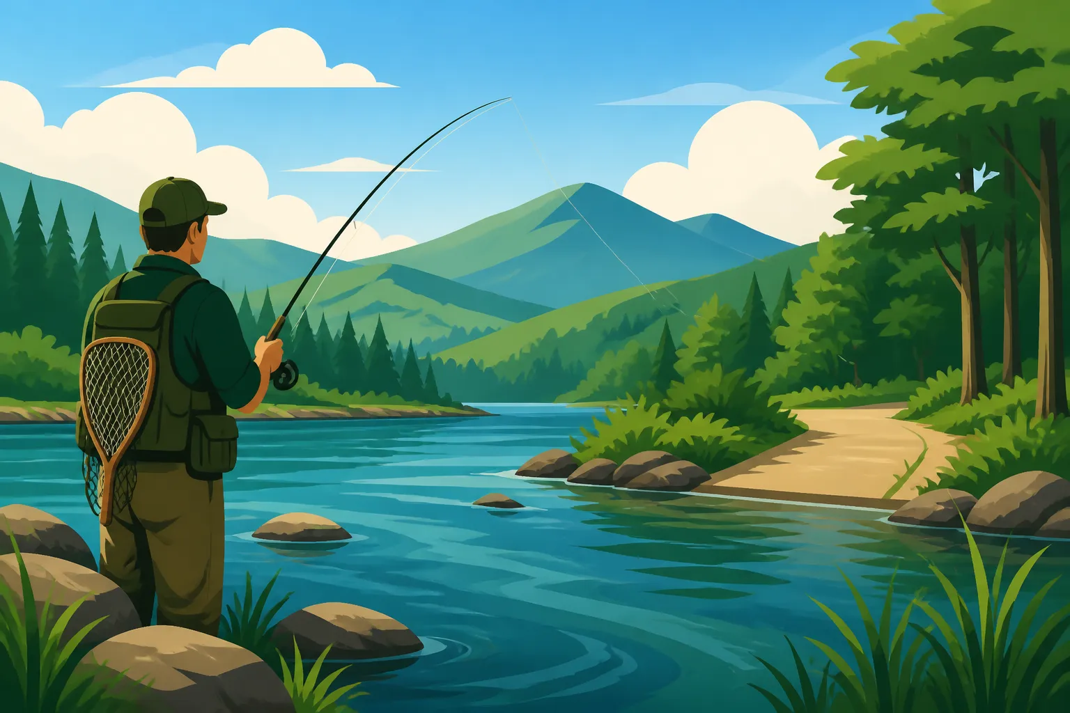 Best fishing access in Pisgah State Park