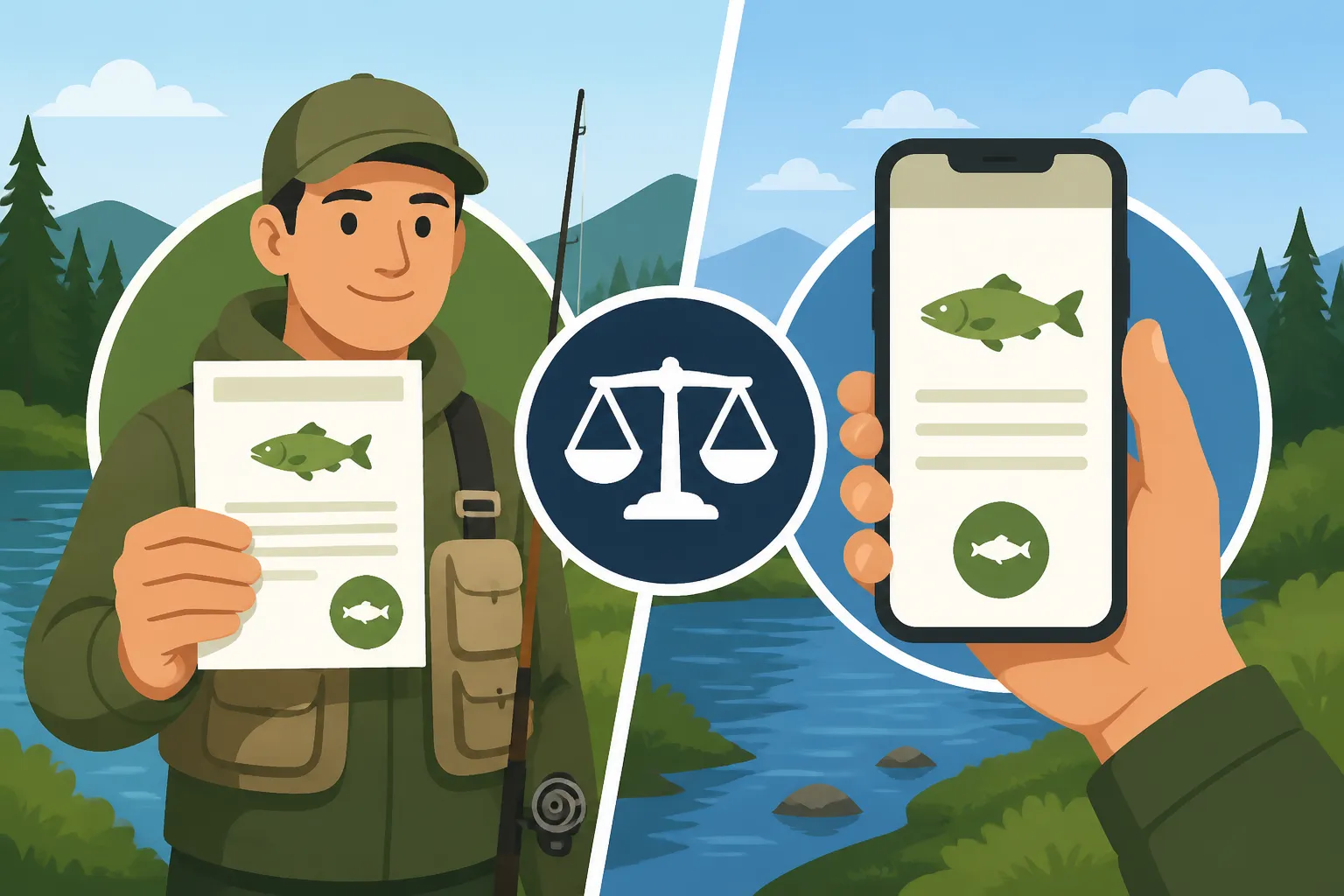 Printing or Carrying a Digital Fishing License in New Hampshire