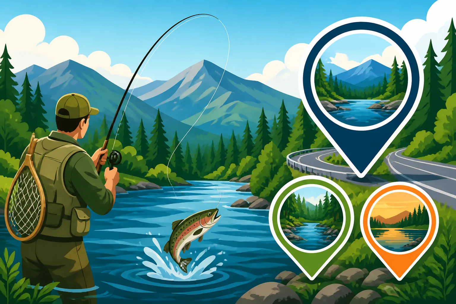 Best fishing spots along Route 16 in the White Mountains