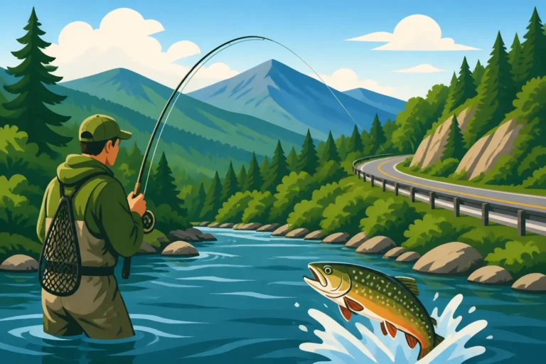 Best fishing spots along the Kancamagus Highway