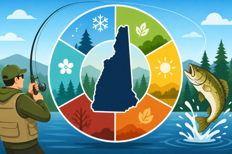 New Hampshire Fishing Seasons by Month