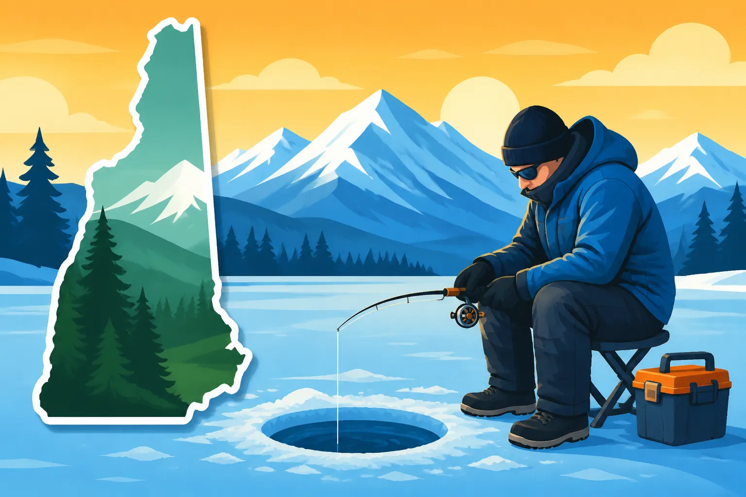 Ice Fishing in New Hampshire
