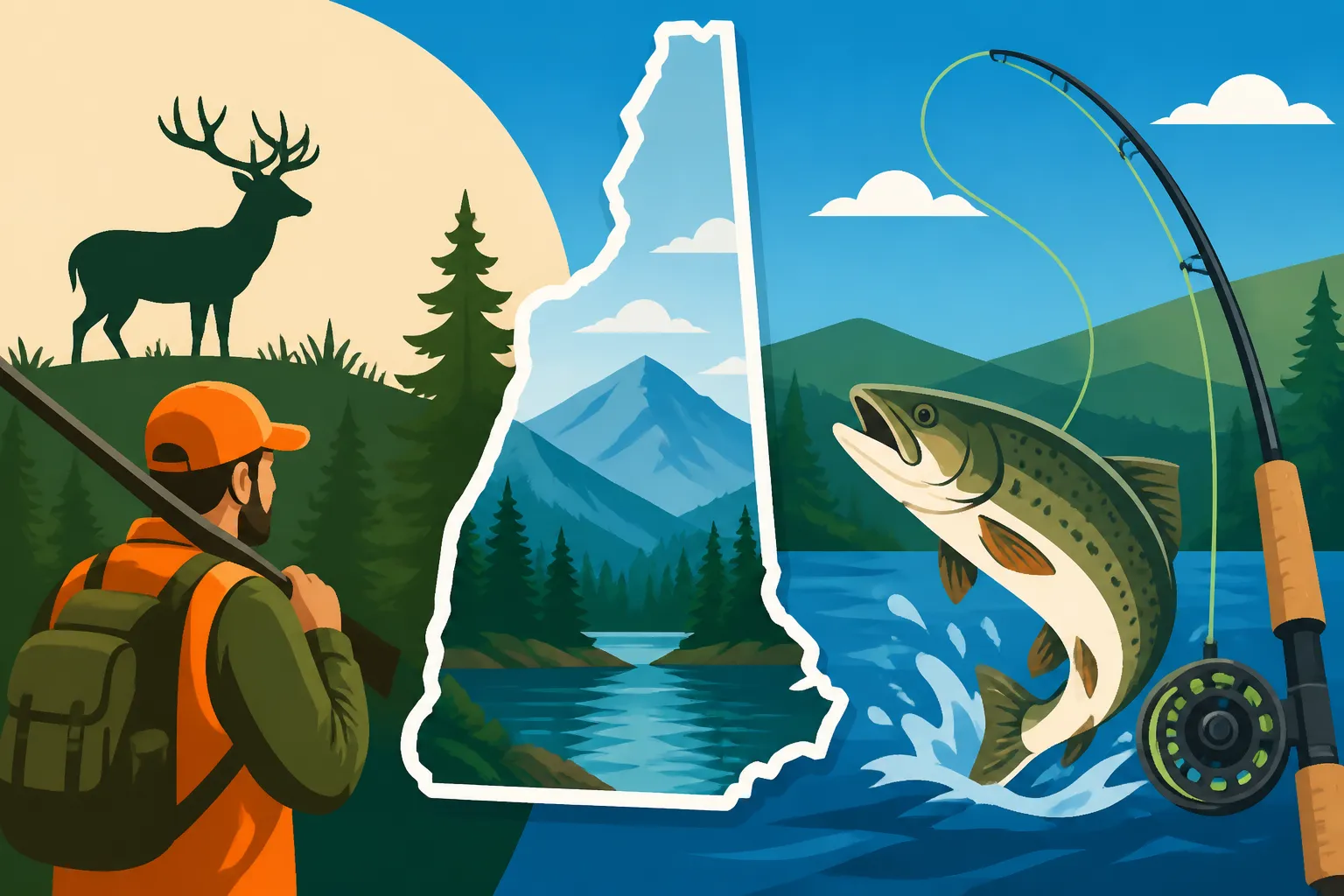 New Hampshire Combination Hunting and Fishing License Options
