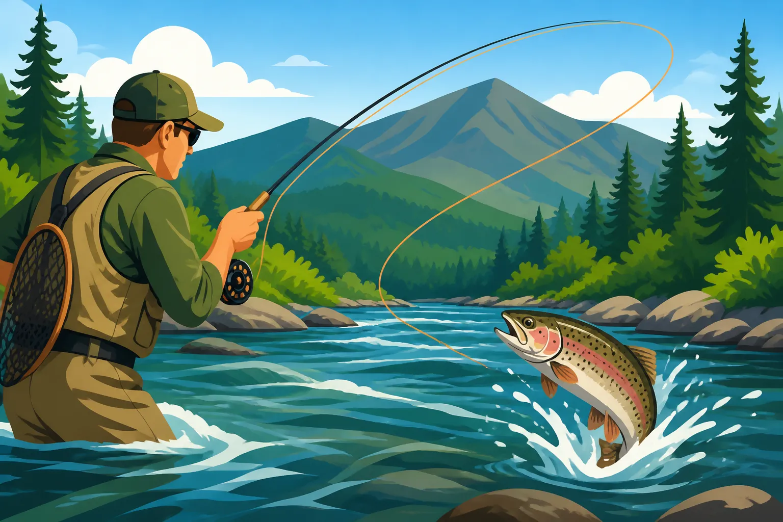 Drift Fishing for Trout in New Hampshire Rivers