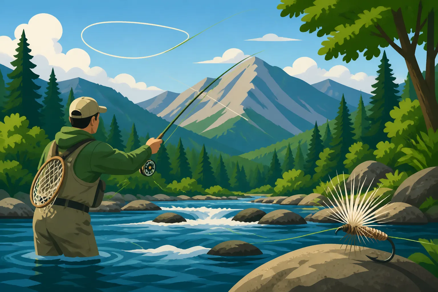 Dry Fly Fishing New Hampshire Mountain Streams