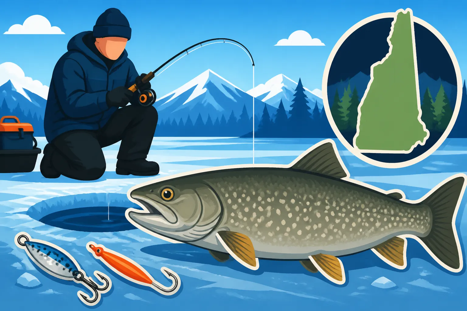 Best Techniques for Ice Fishing Lake Trout