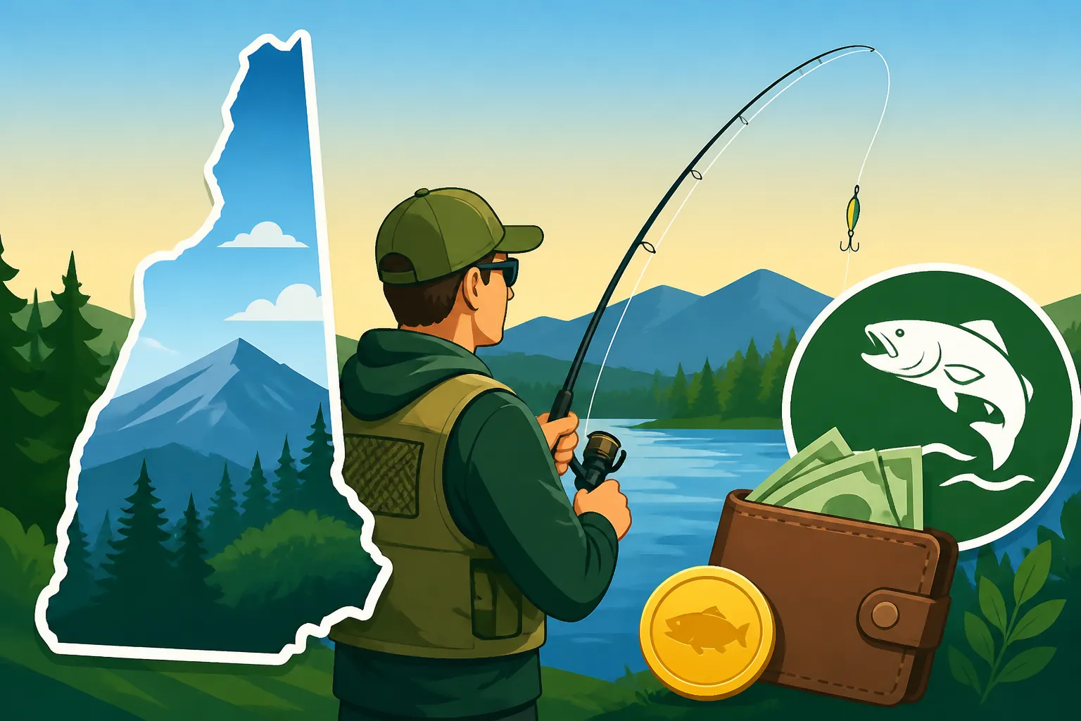 New Hampshire resident fishing license cost 2026