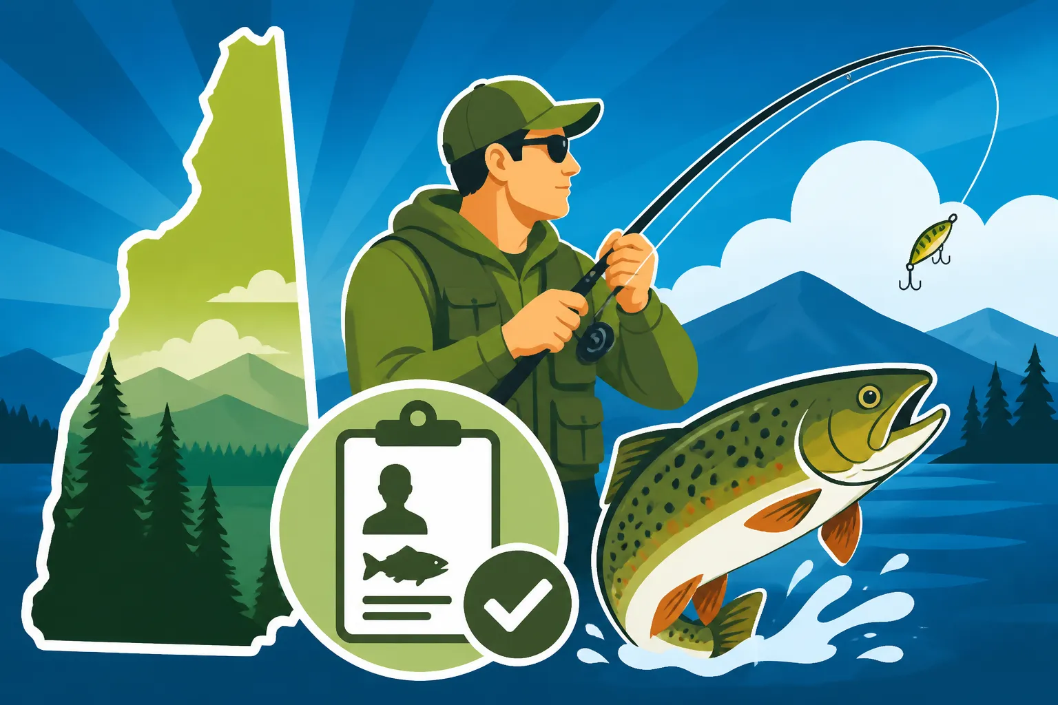 New Hampshire nonresident fishing license cost 2026