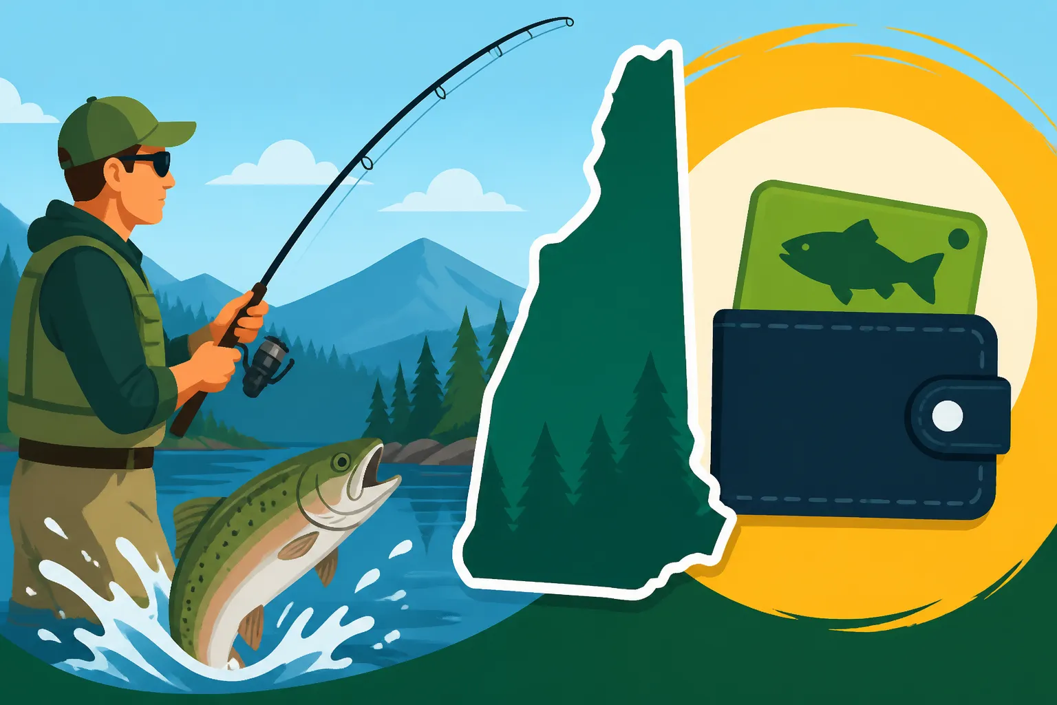 New Hampshire nonresident 3-day fishing license cost