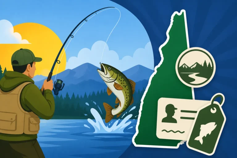 New Hampshire nonresident 7-day fishing license cost