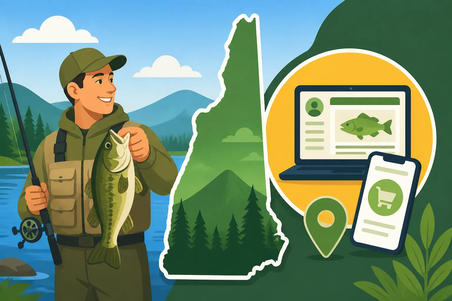 Where and How to Buy a New Hampshire Fishing License