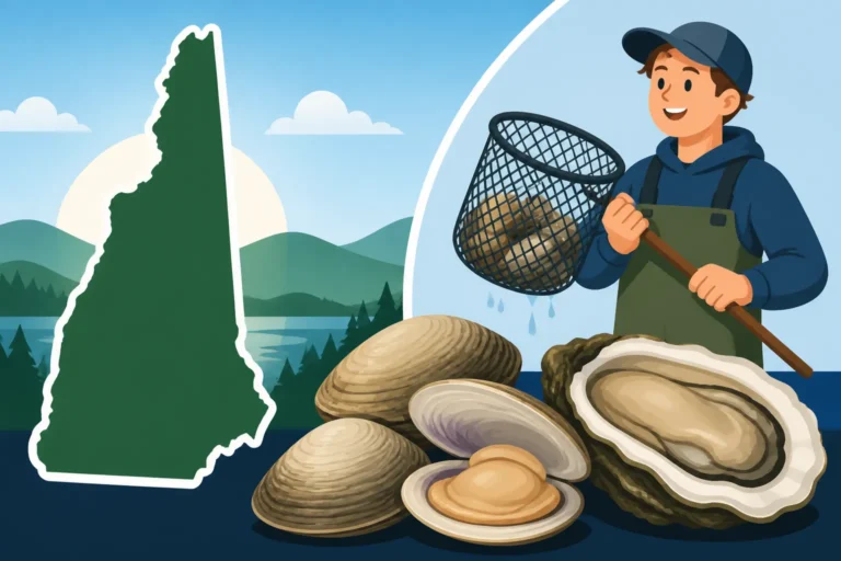 New Hampshire free clam and oyster license age requirement