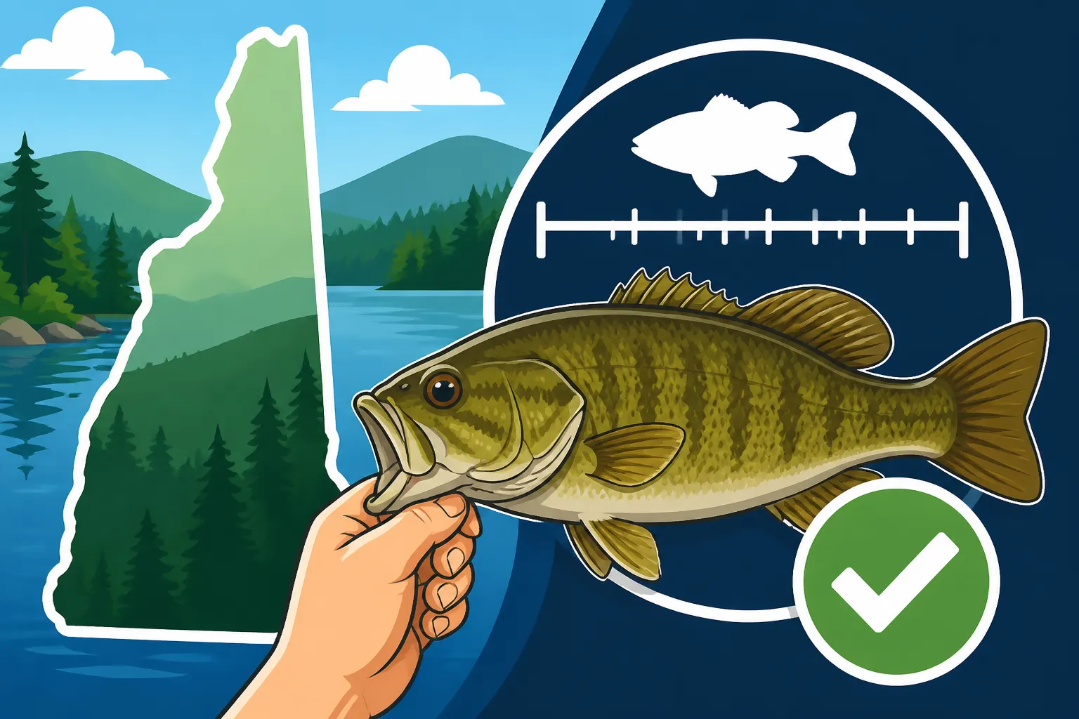 New Hampshire smallmouth bass minimum length limit