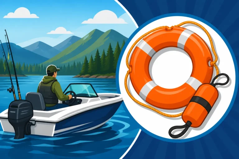 Boat size that requires a throwable device in New Hampshire