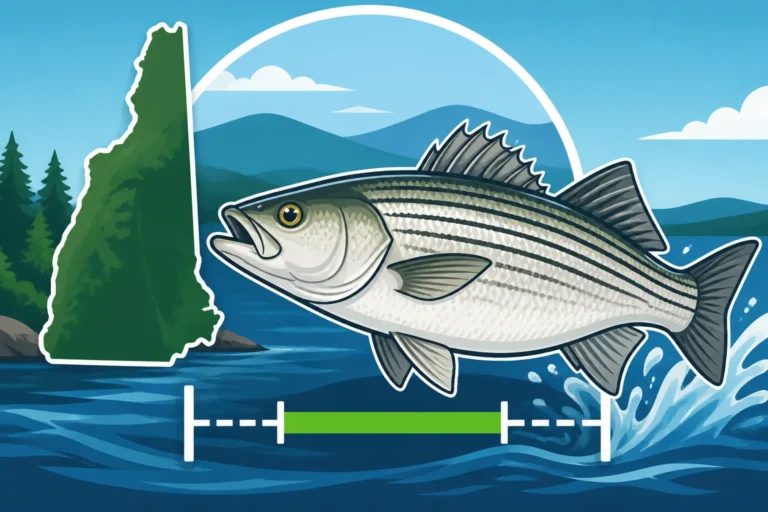 New Hampshire striped bass slot limit