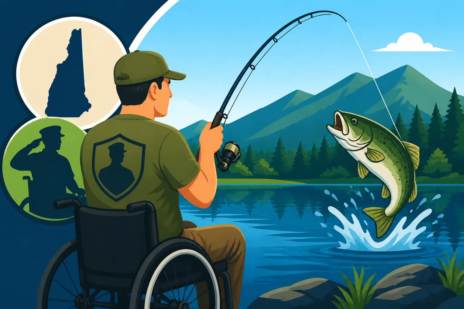 New Hampshire fishing license for disabled veterans