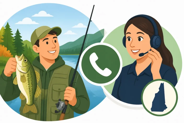 New Hampshire fishing license customer service phone number