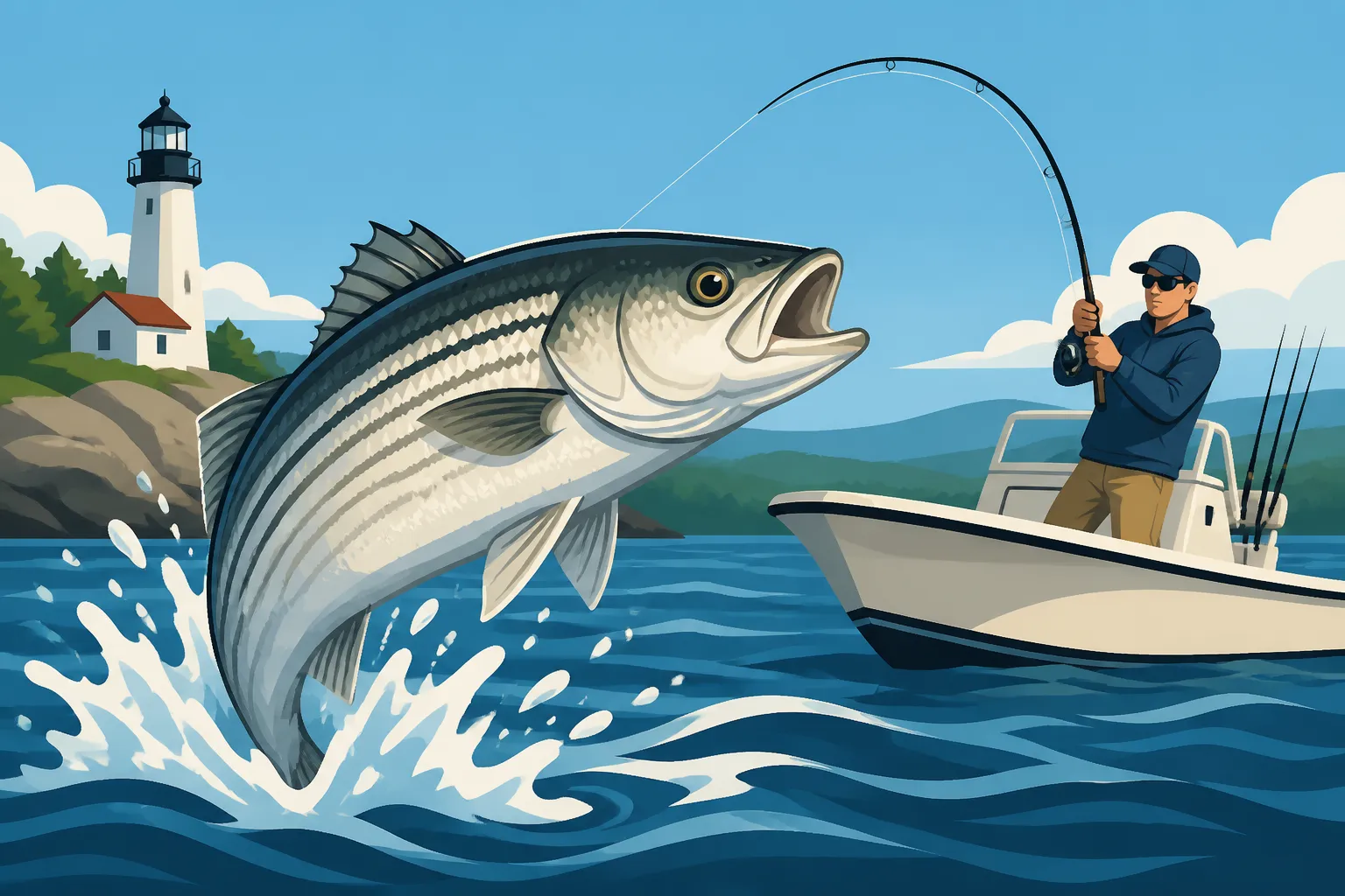 Striped Bass Fishing in Great Bay