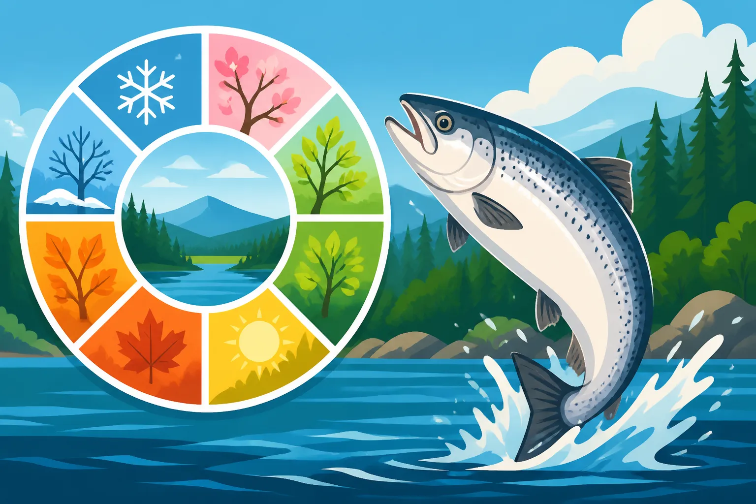 Best months to catch landlocked salmon in New Hampshire