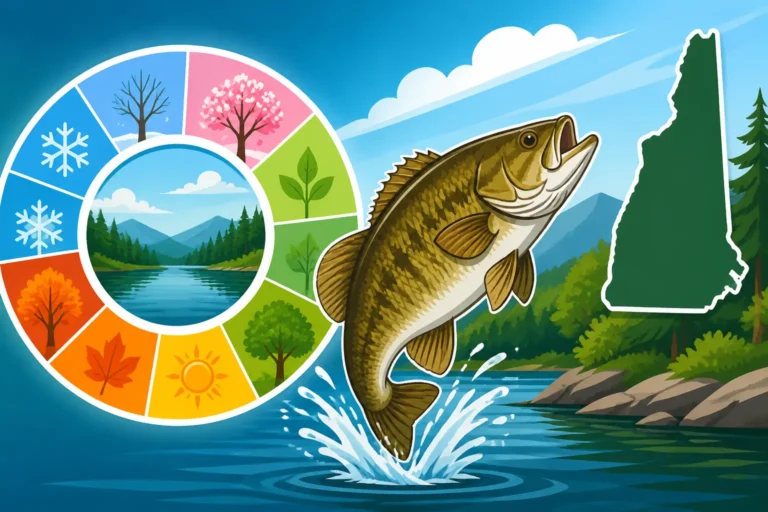 Best months to catch smallmouth bass in New Hampshire