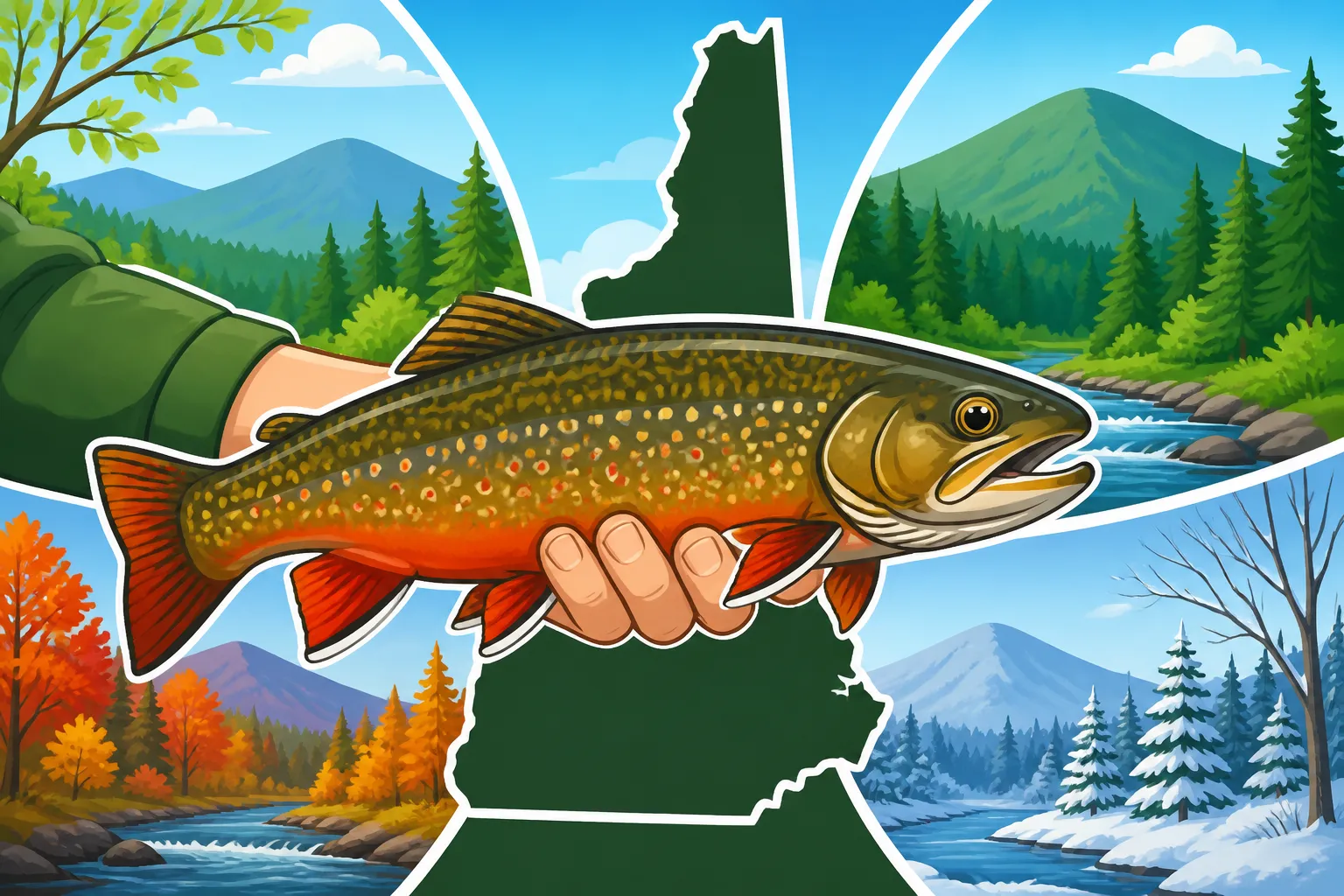Best time of year for trophy brook trout in New Hampshire
