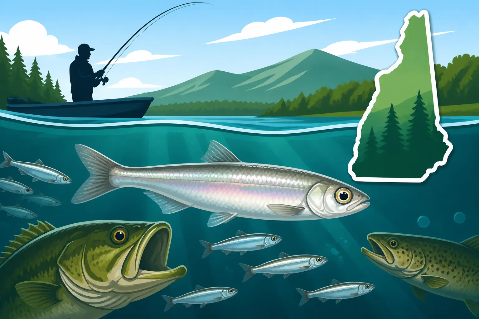 Rainbow Smelt as Forage Fish in New Hampshire Lakes